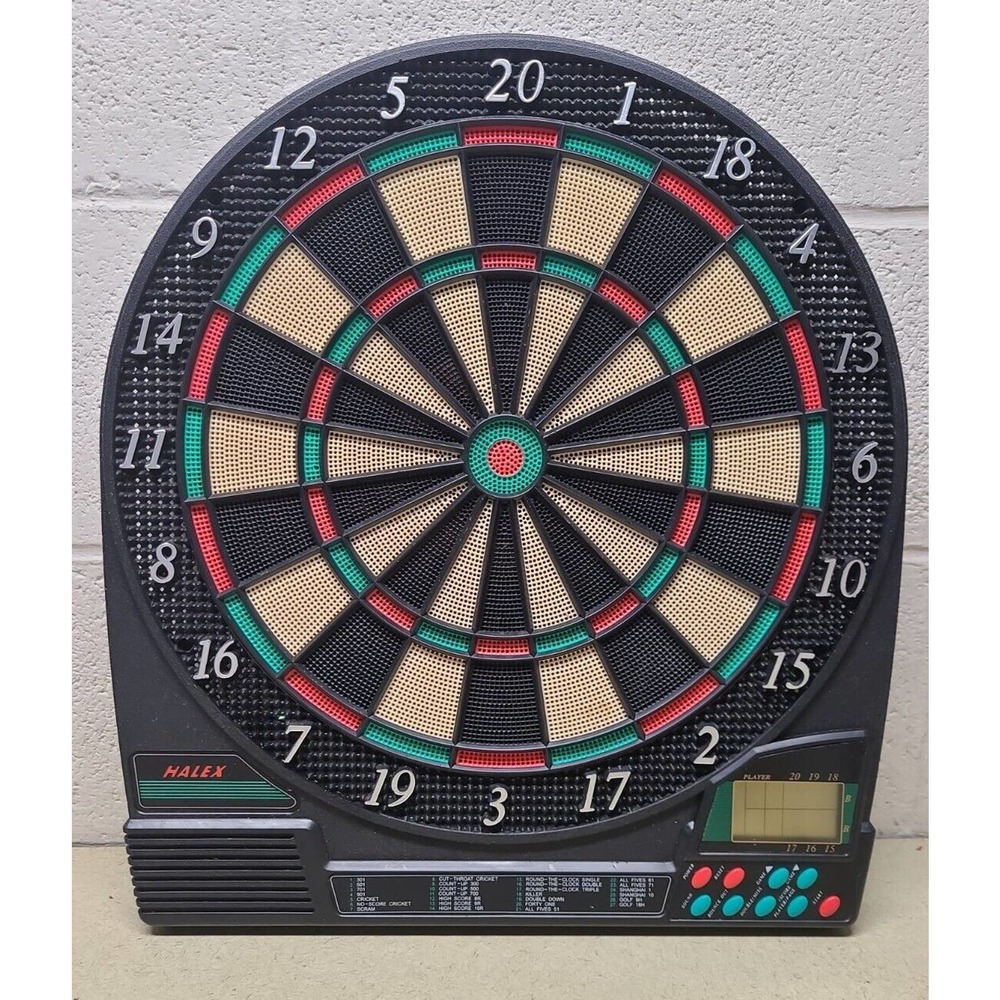 Vintage Halex 64620 Player Electronic Dart Board - WORKS GREAT!